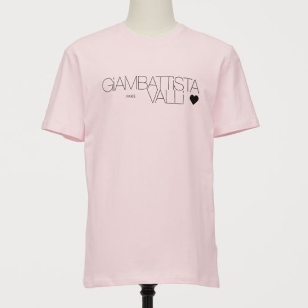 Giambattista Valli X H&M Pink Short Sleeve T-Shirt